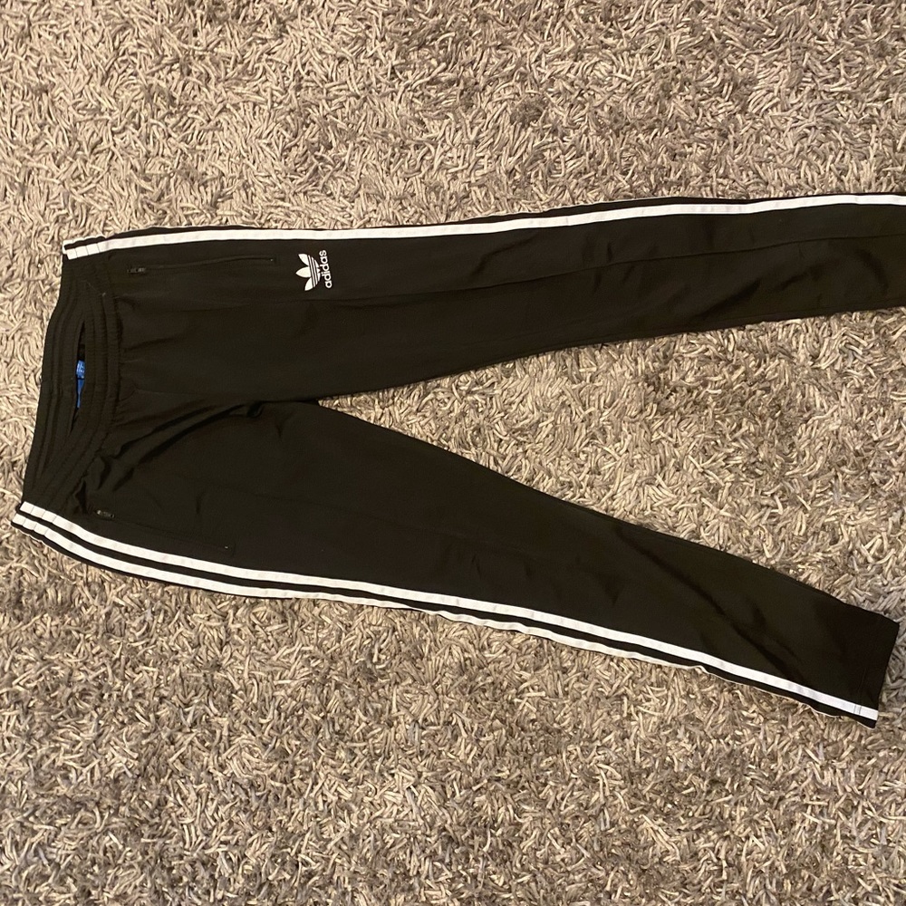 Black adidas joggers